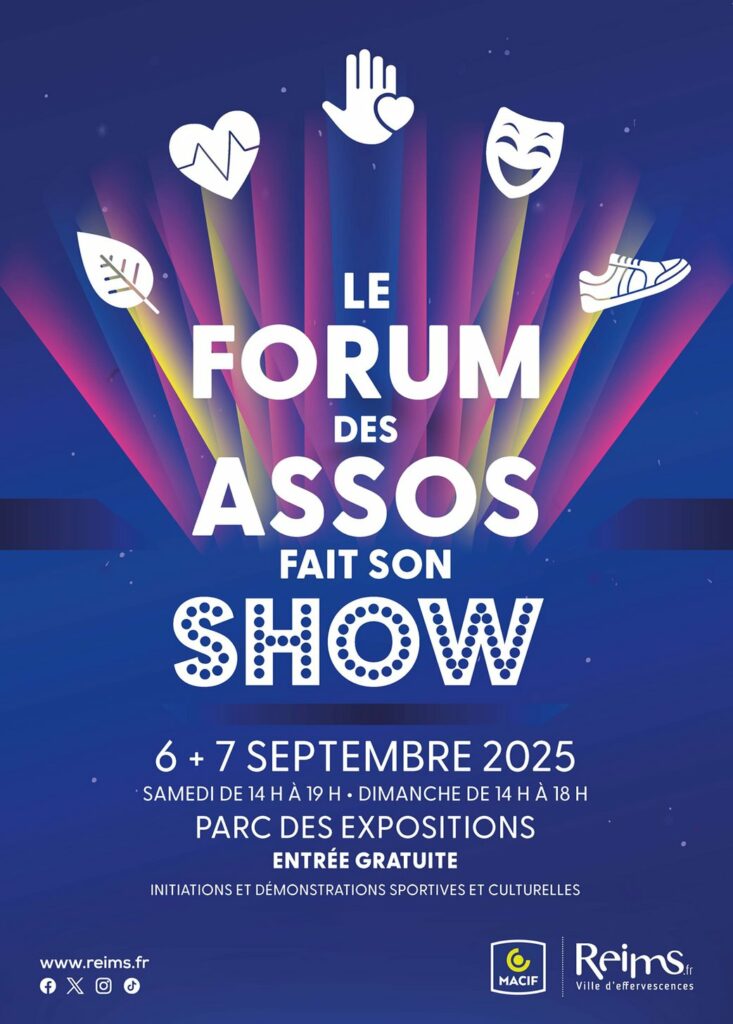 Affiche du Forum des associations - Reims, 2025
