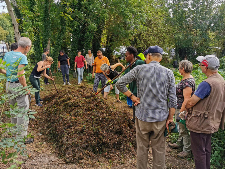 Andain de compostage - L'Ecole des jardiniers