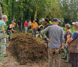 Andain 1er ! Andain de compostage - L'Ecole des jardiniers