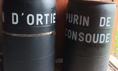 Bidons de purins d'ortie et de consoude